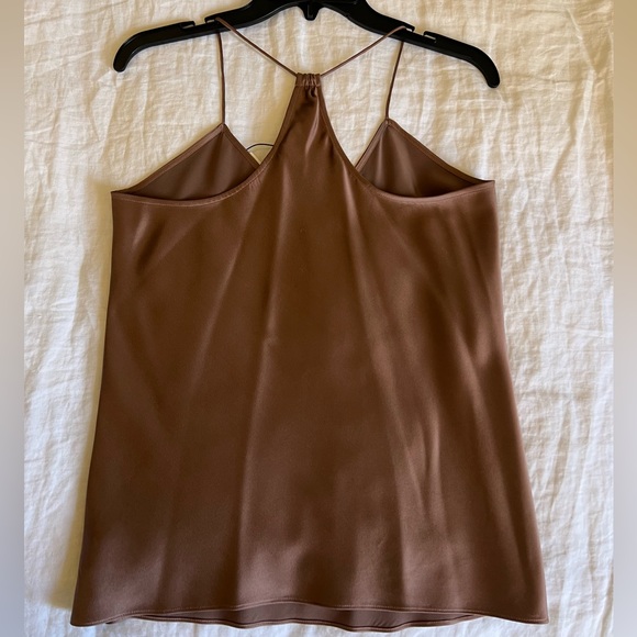 THEORY DRAPED SILK TOP ||MAUVE MIST, NWT - Picture 9 of 12